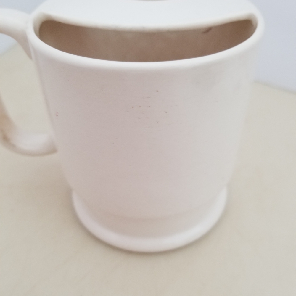 Cream Mug with Mustache Design - Picture 3 of 4